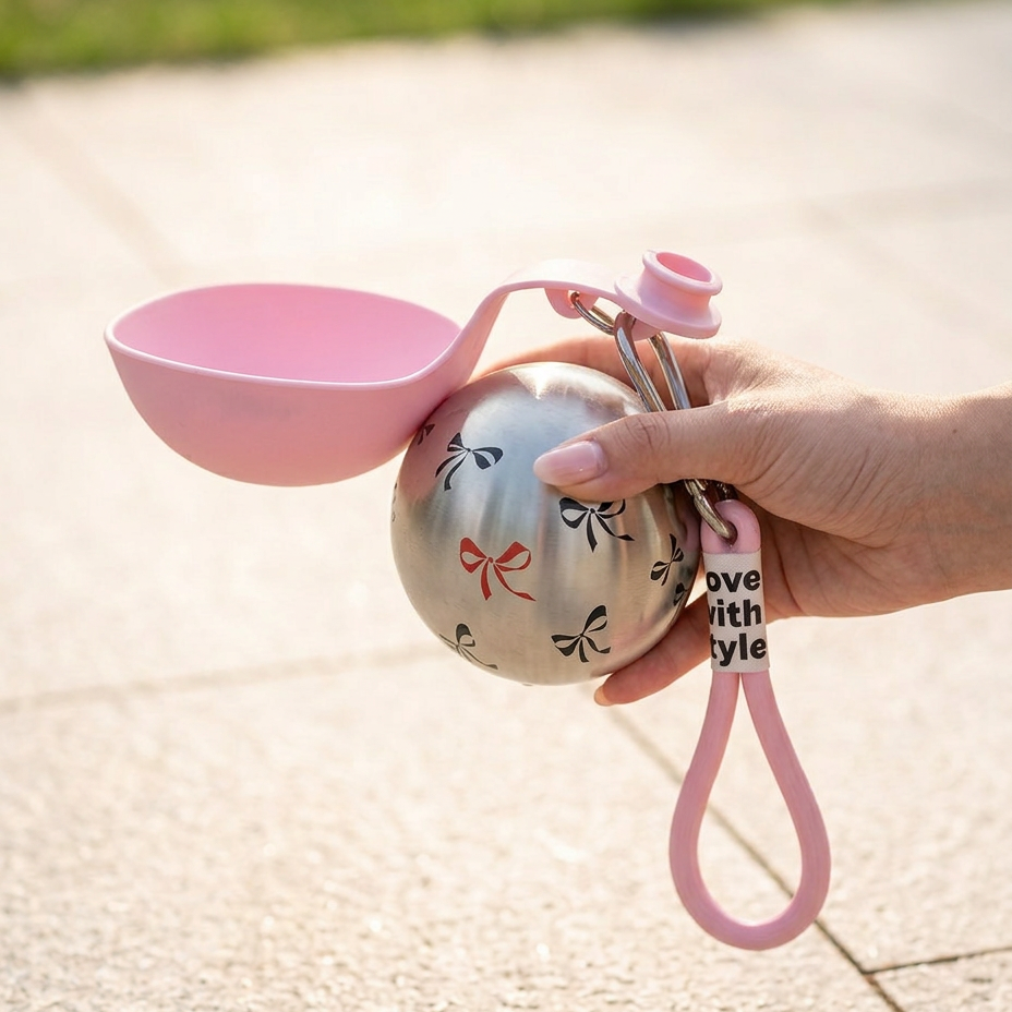 2-in-1 Leak-Proof Dog Water Bottle with Travel Bowl